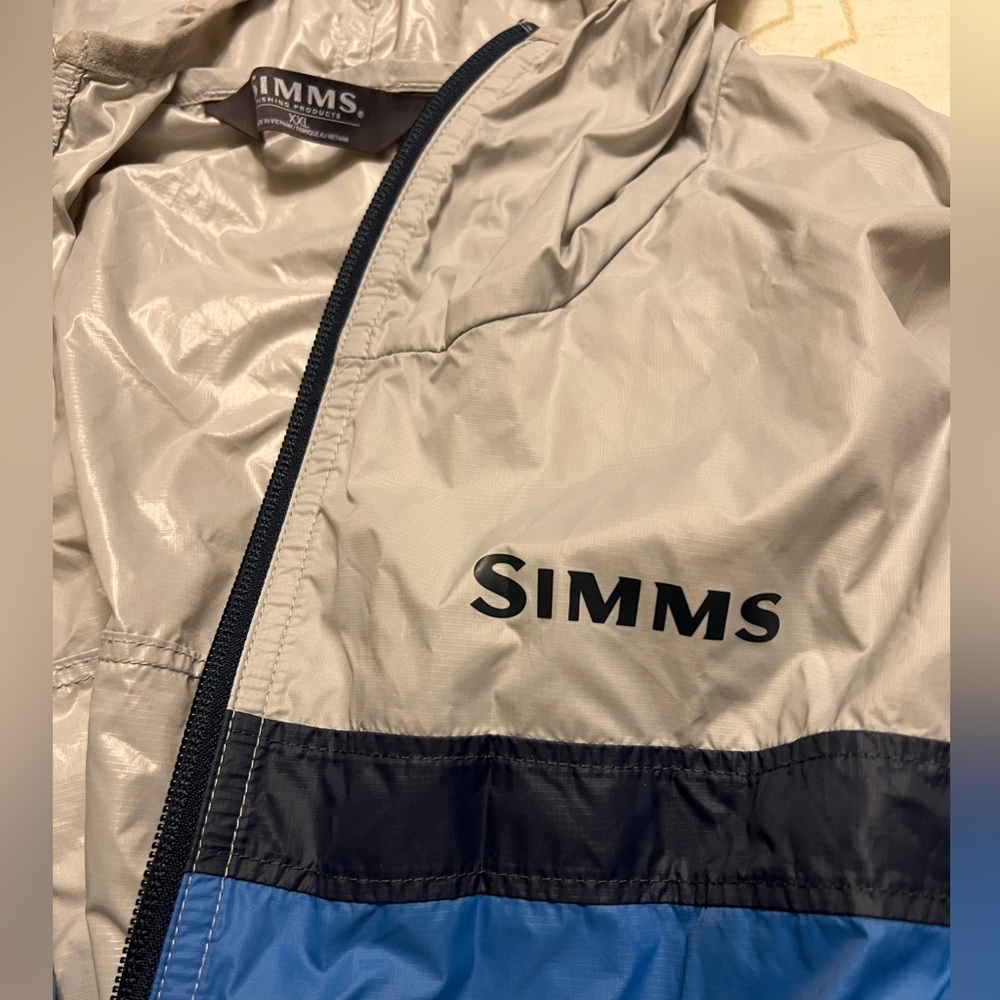 Simms Fastcast Windshell XXL windbreaker jacket